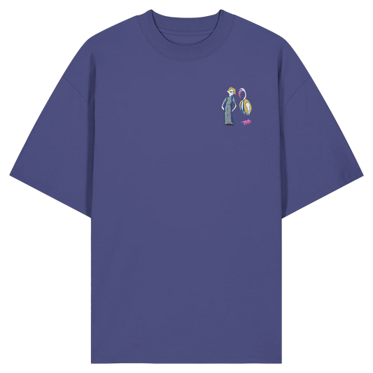The Boy and the Heron Embroidery - Organic Oversize Shirt (Stick)
