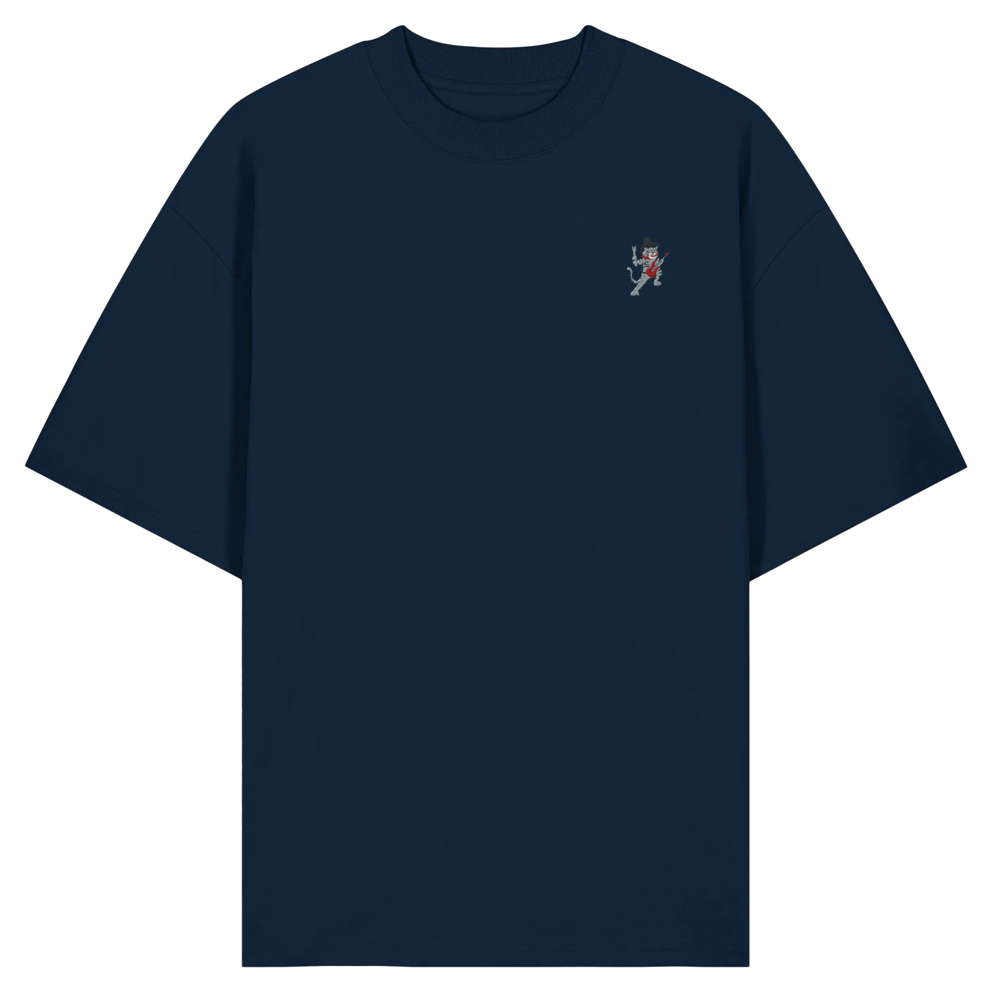 rockstar embroidery - Organic Oversize Shirt (Stick)