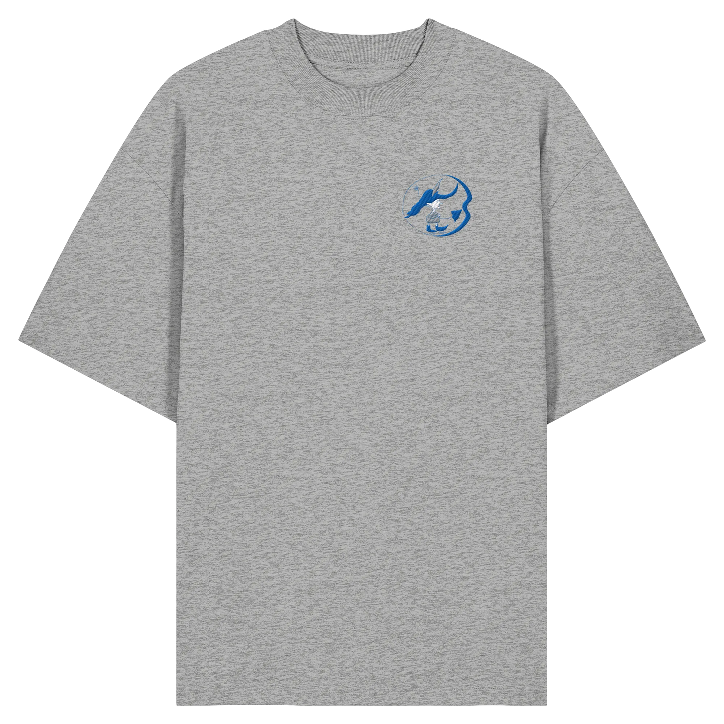 Inner Robin Embroidery - Organic Oversize Shirt (Stick)