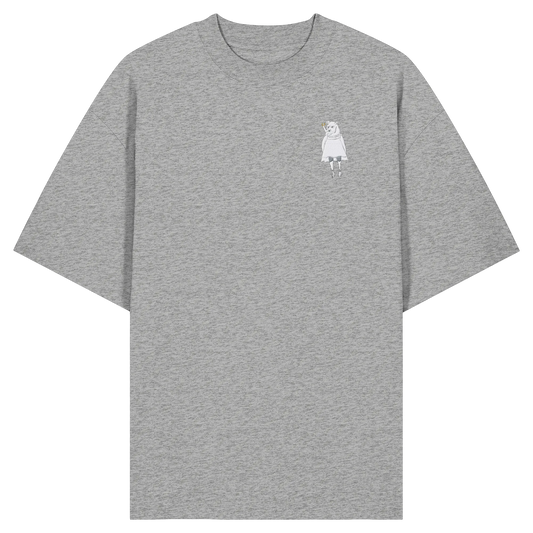 Rhino Embroidery - Organic Oversize Shirt (Stick)