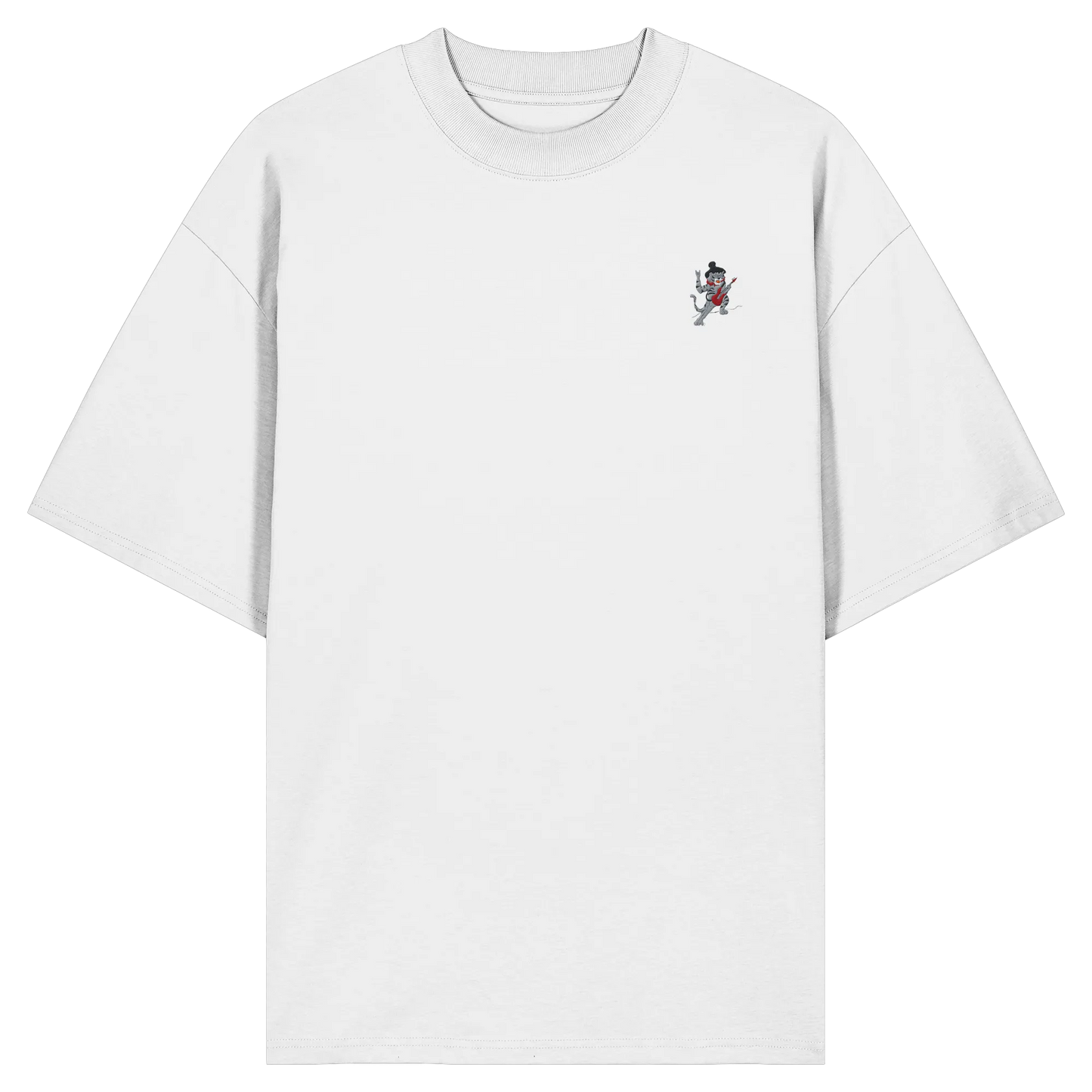 rockstar embroidery - Organic Oversize Shirt (Stick)