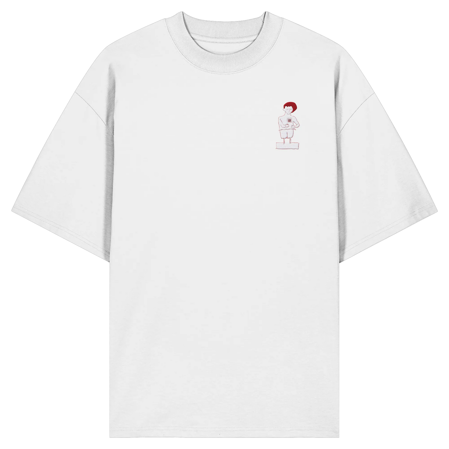 Connecting Embroidery - Organic Oversize Shirt (Stick)