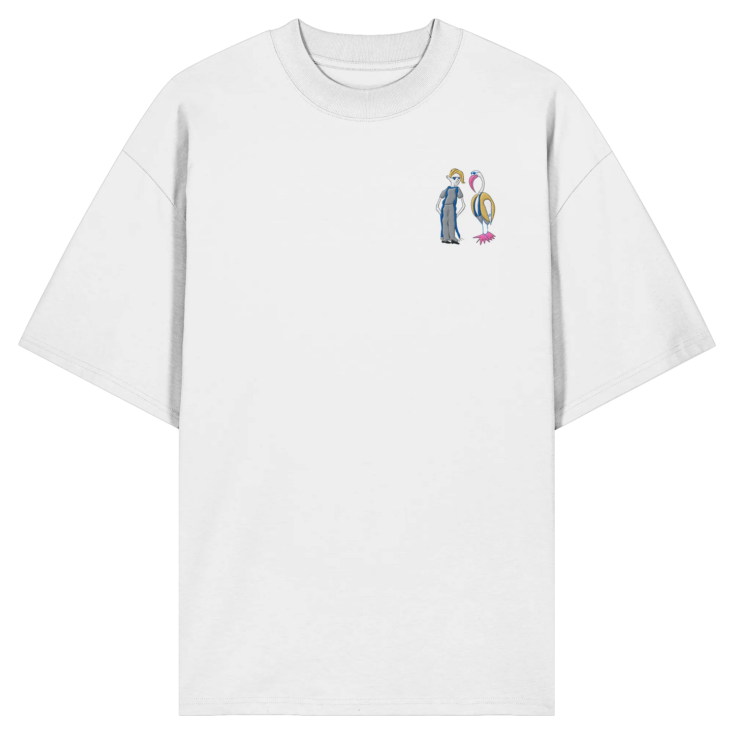 The Boy and the Heron Embroidered - Organic Oversize Shirt