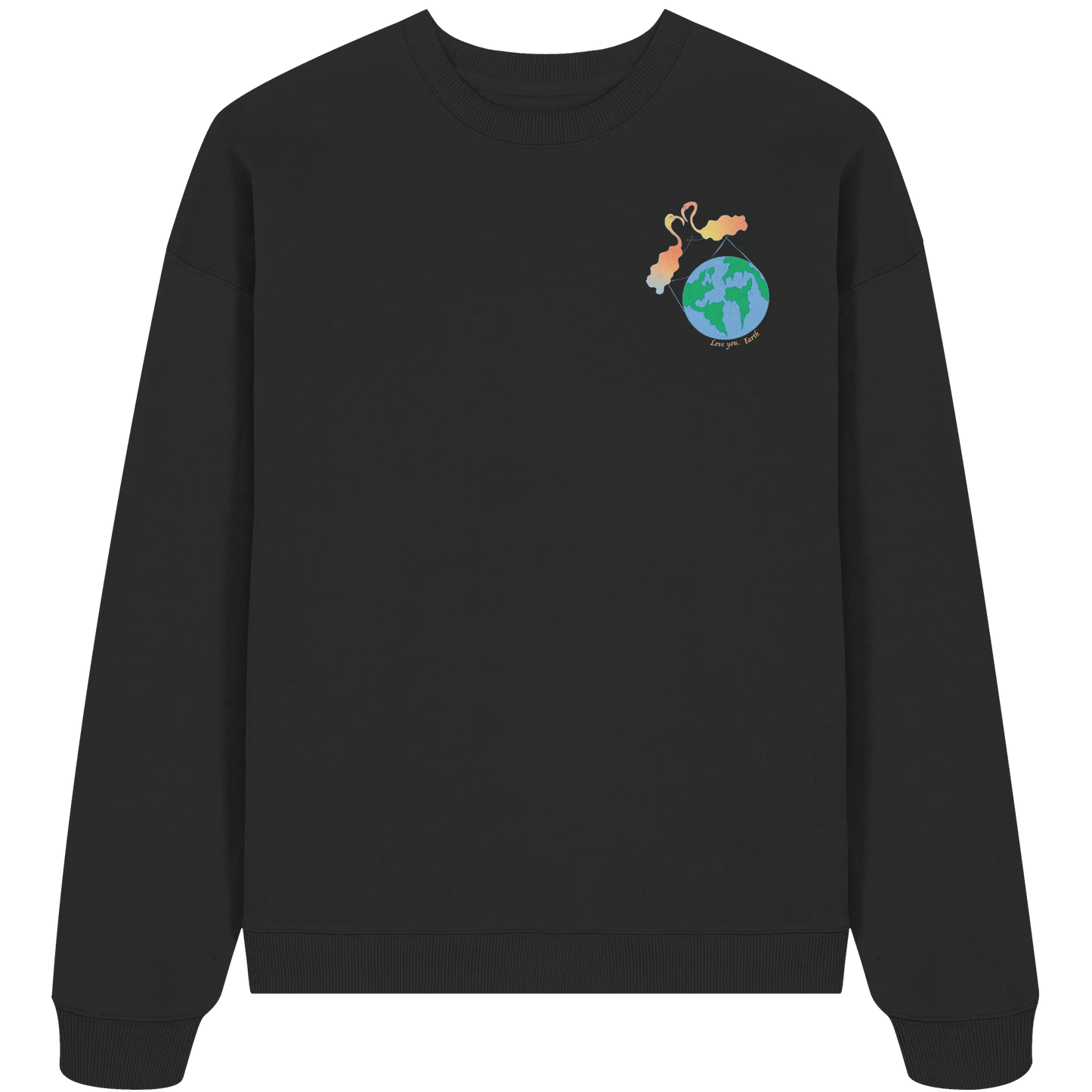 Love you Earth! - Organic Oversize Sweatshirt