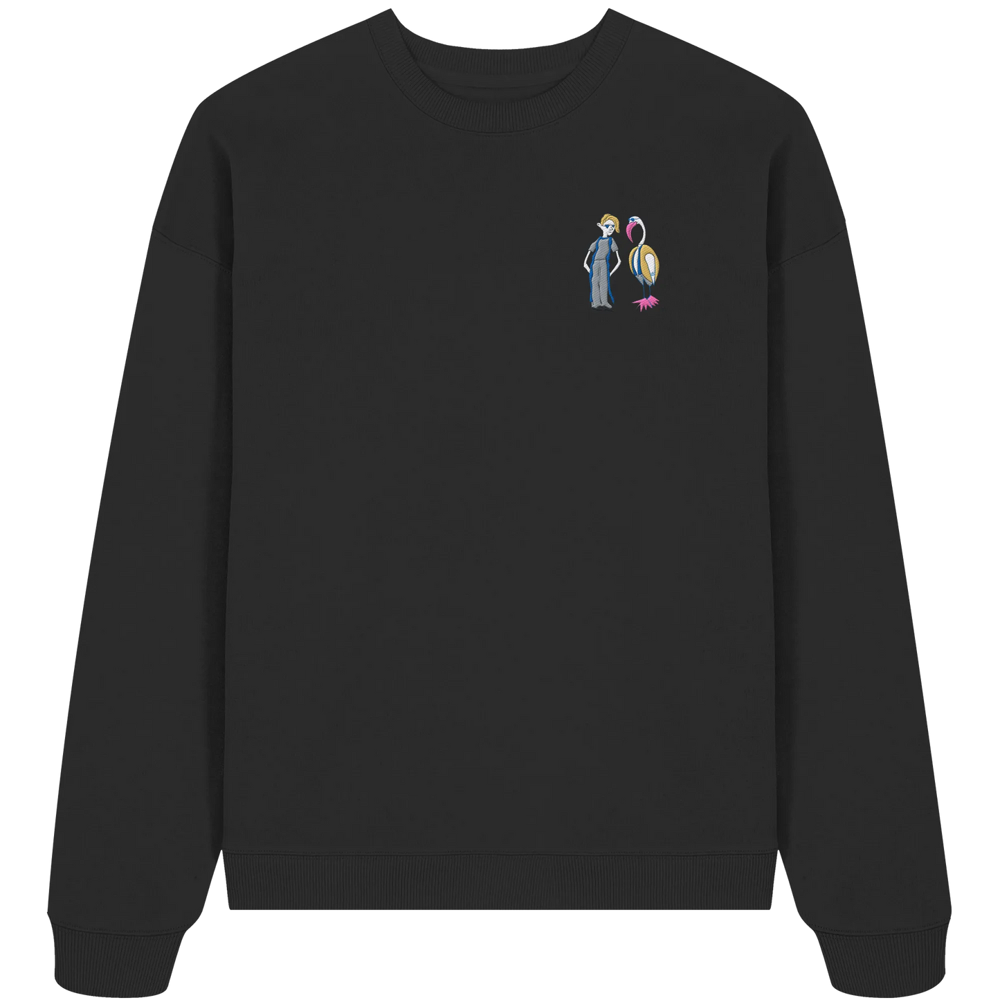 The Boy and the Heron Embroidered - Organic Oversize Sweatshirt
