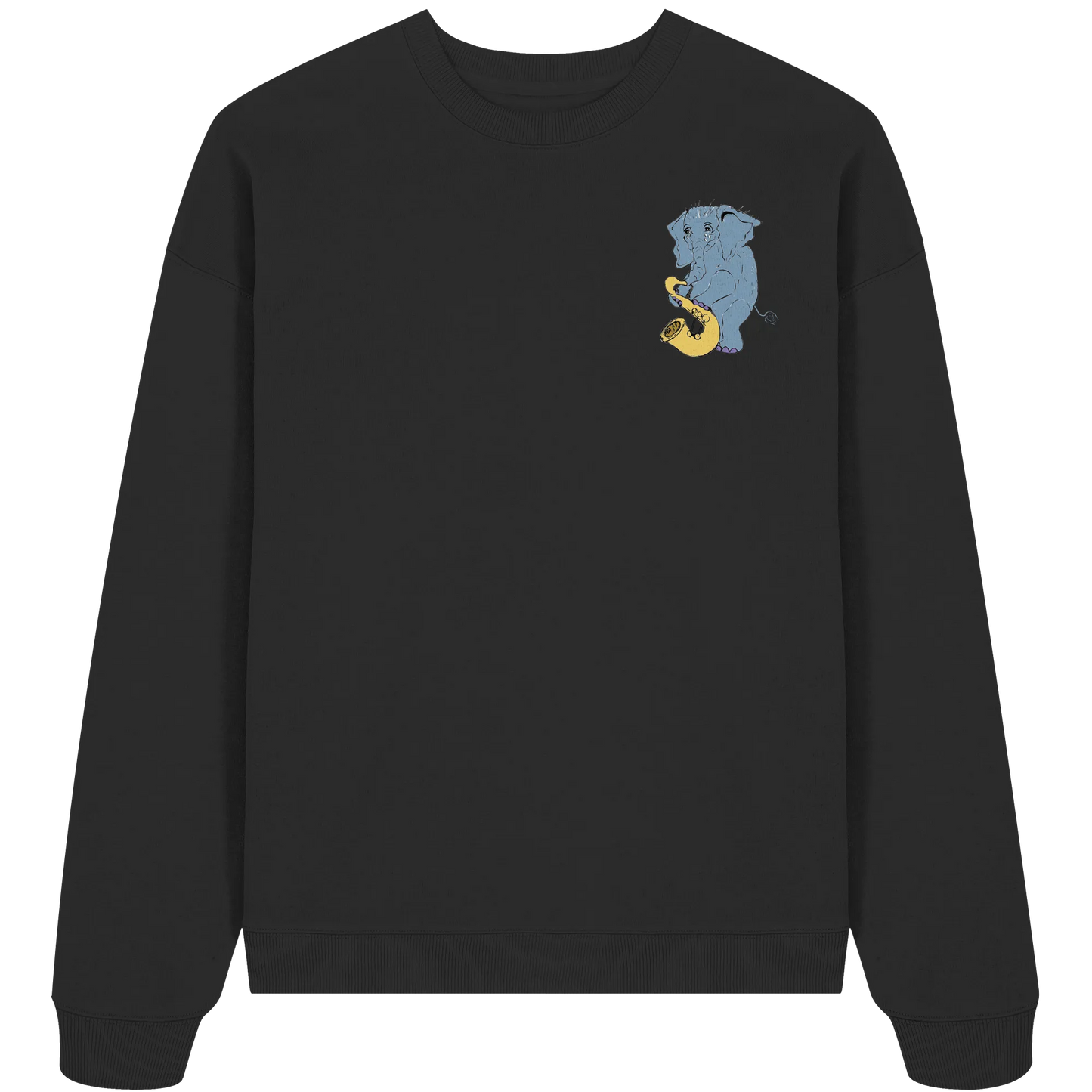 A sad Elephant  - Organic Oversize Sweatshirt