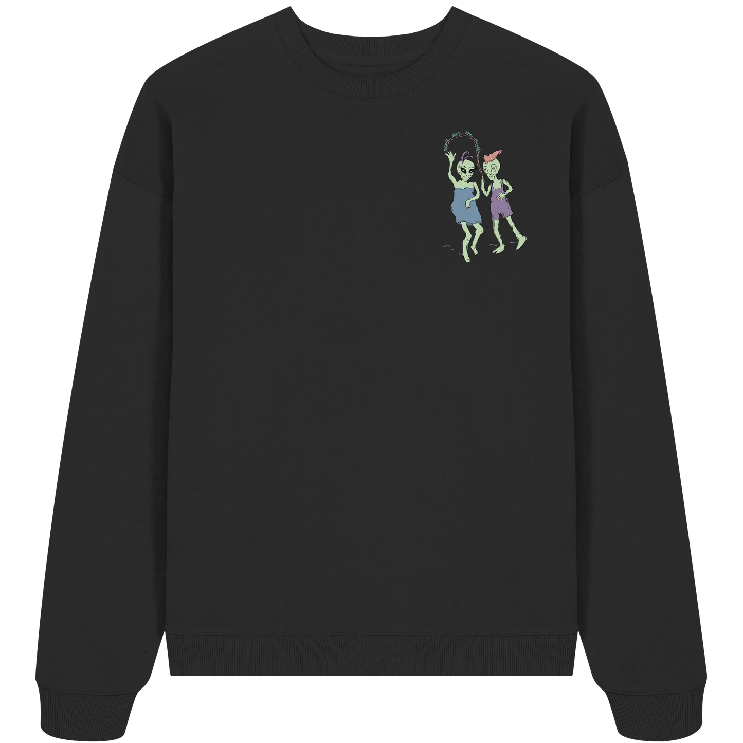Dancing Aliens! - Organic Oversize Sweatshirt