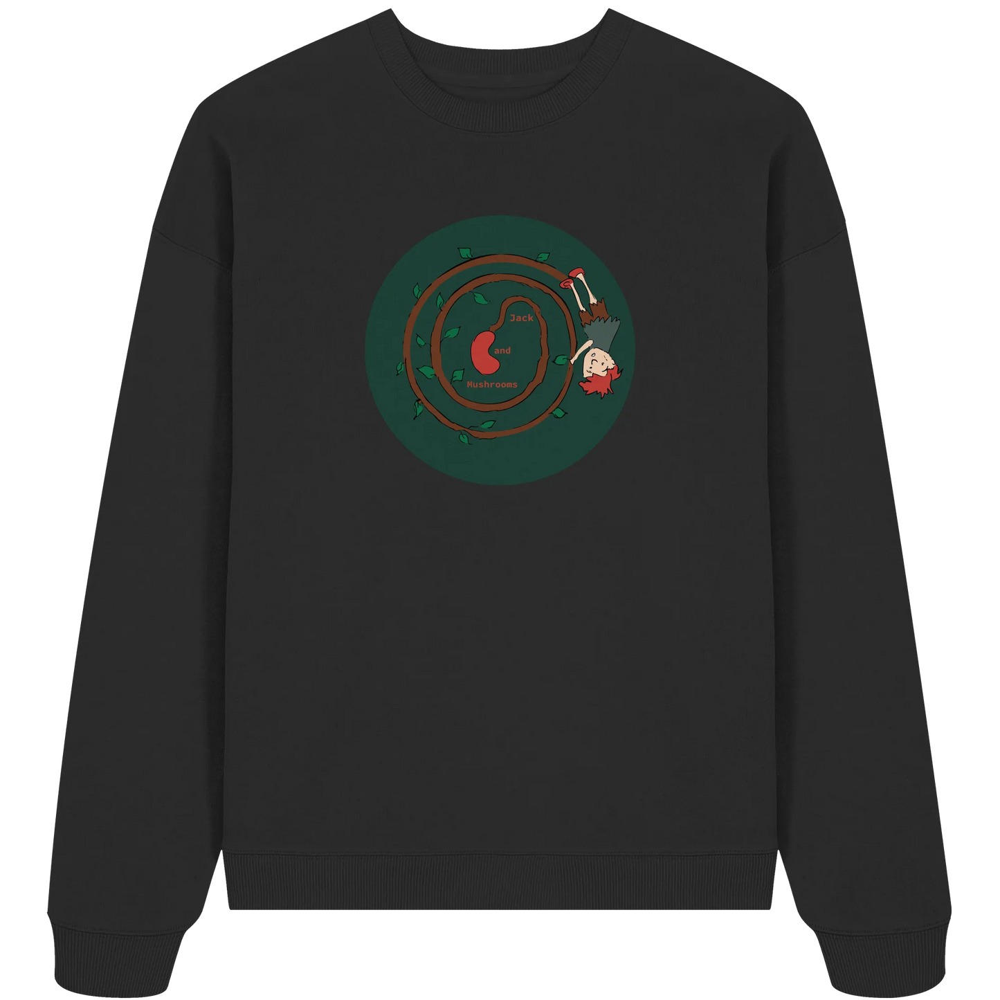 Jack and mushrooms! - Organic Oversize Sweatshirt