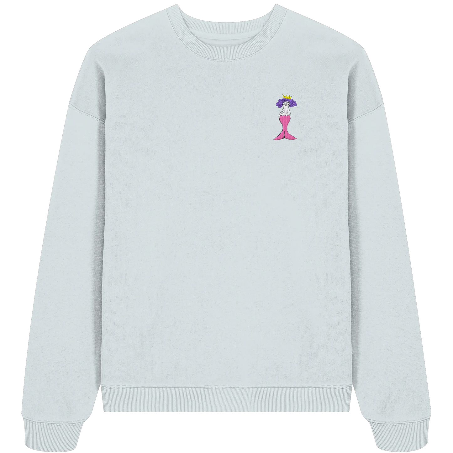 Mermaid Embroidered - Organic Oversize Sweatshirt