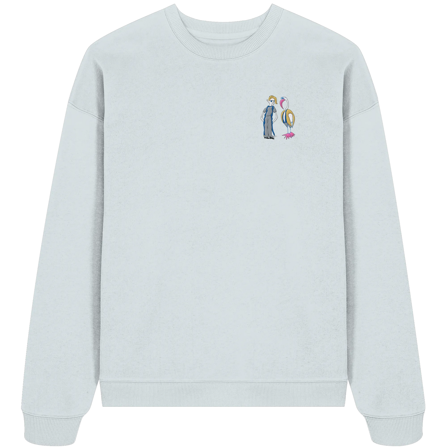 The Boy and the Heron Embroidered - Organic Oversize Sweatshirt