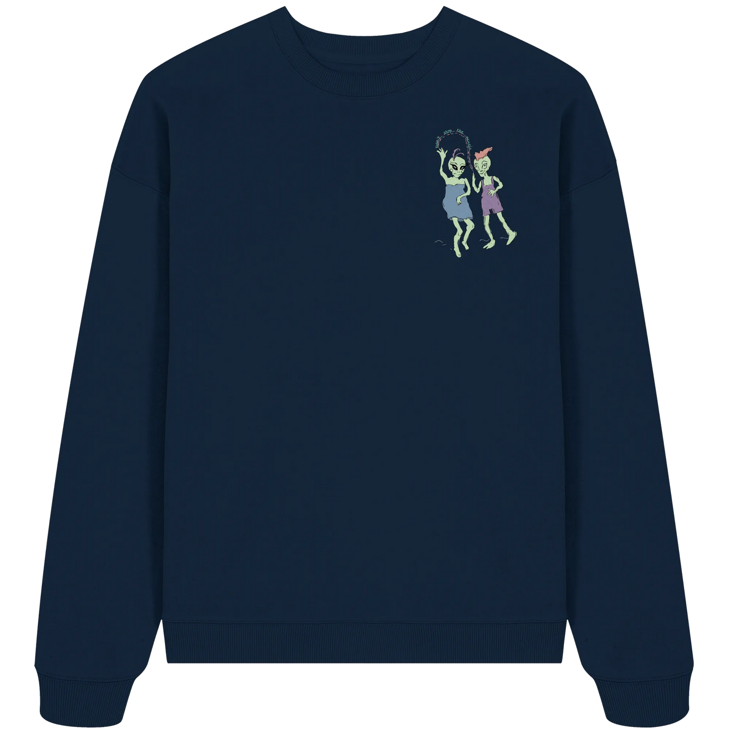 Dancing Aliens! - Organic Oversize Sweatshirt