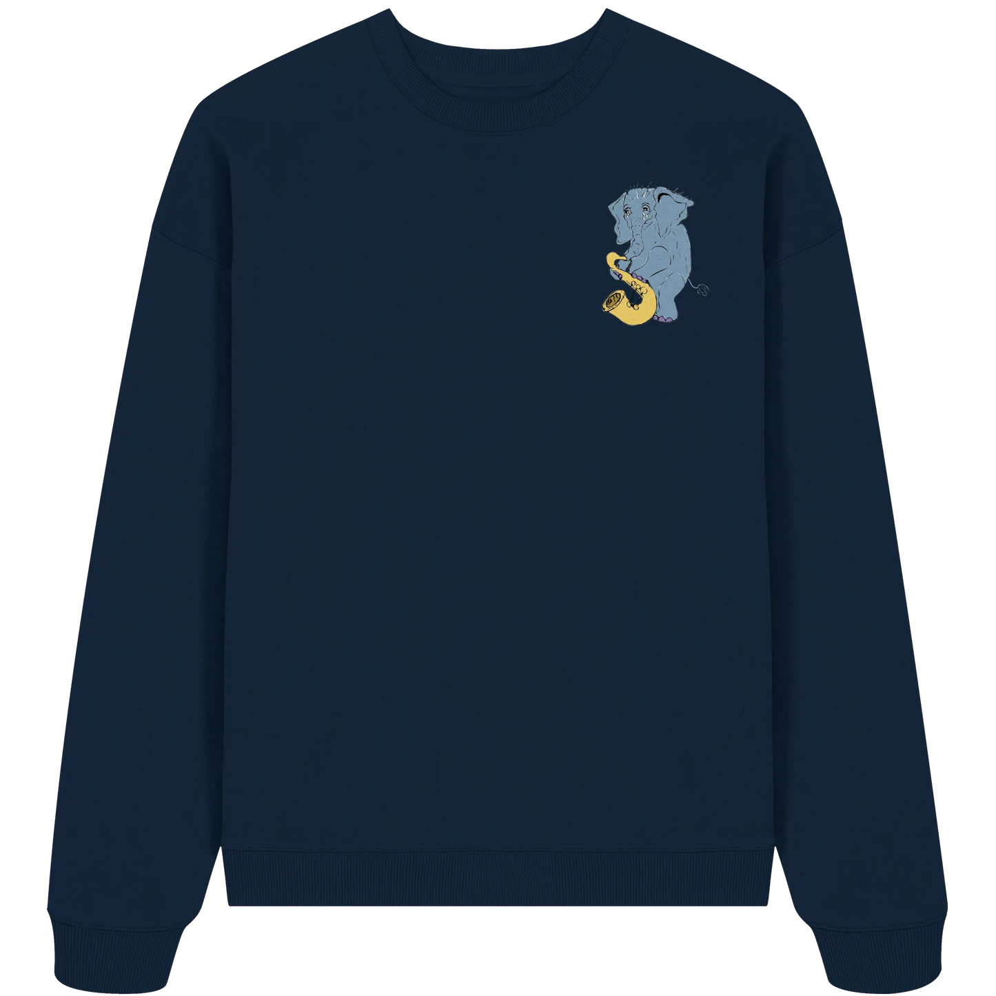 A sad Elephant  - Organic Oversize Sweatshirt