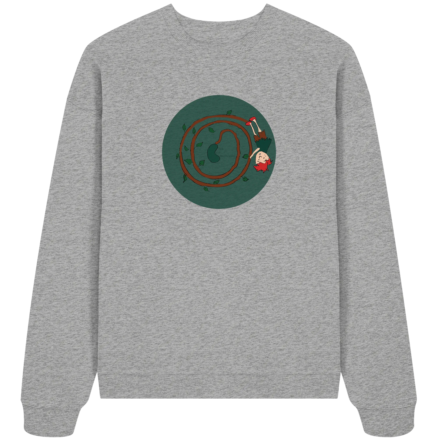 Jack and mushrooms - Organic Oversize Sweatshirt