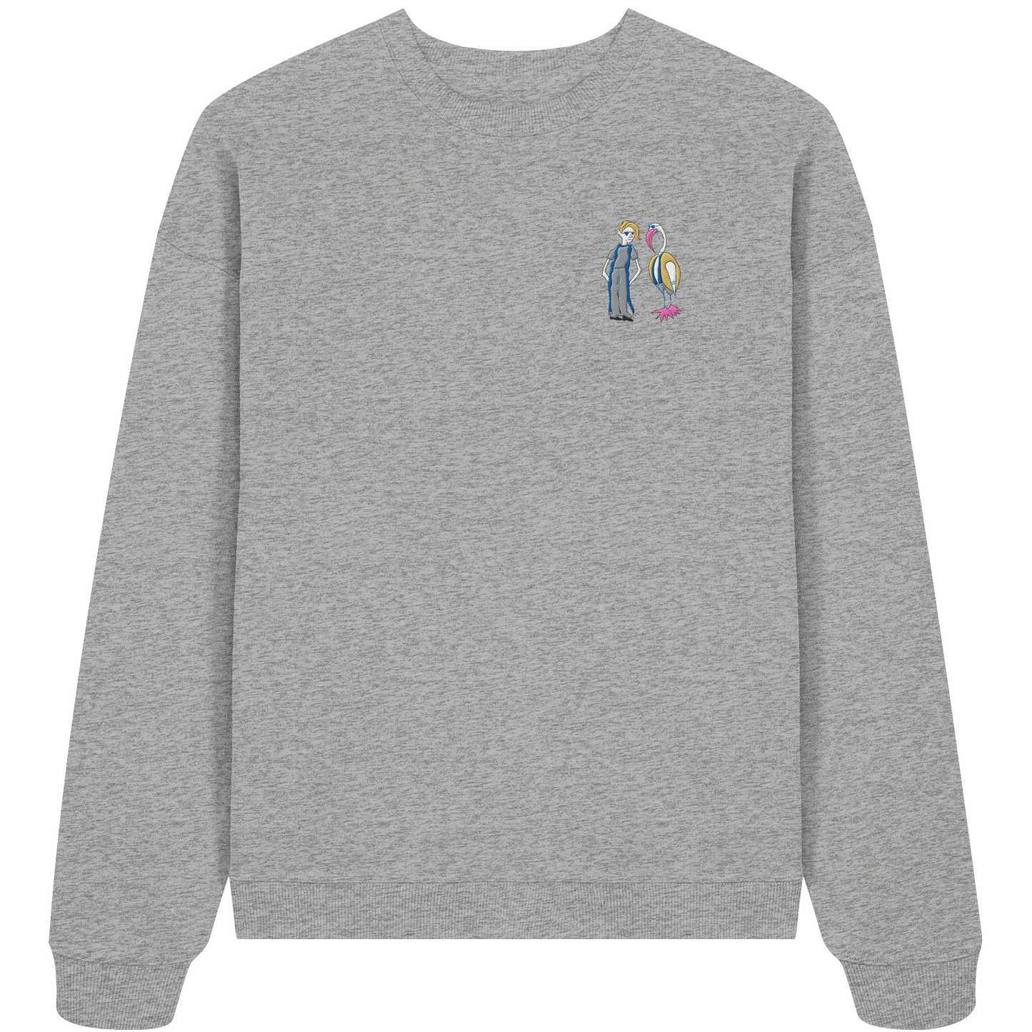 The Boy and the Heron Embroidered - Organic Oversize Sweatshirt