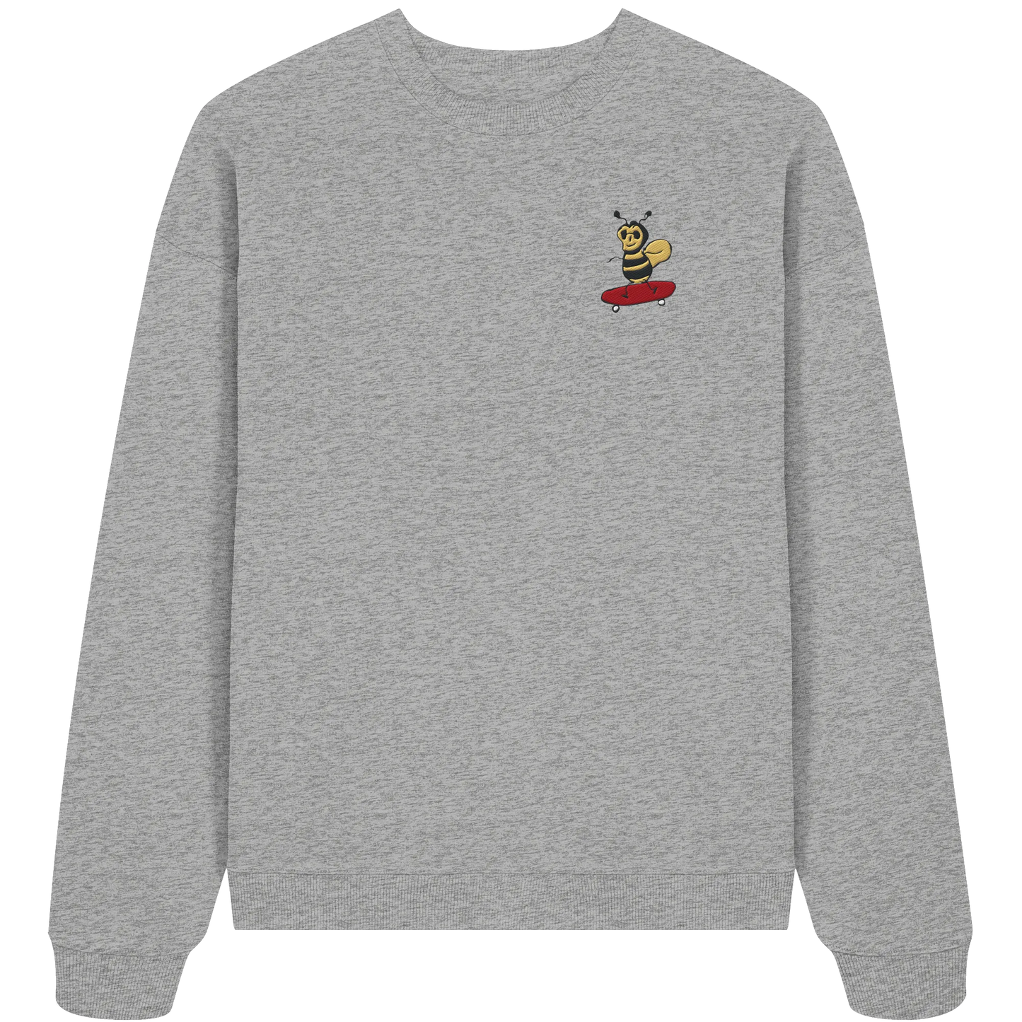 Rolling Bee Embroidered - Organic Oversize Sweatshirt