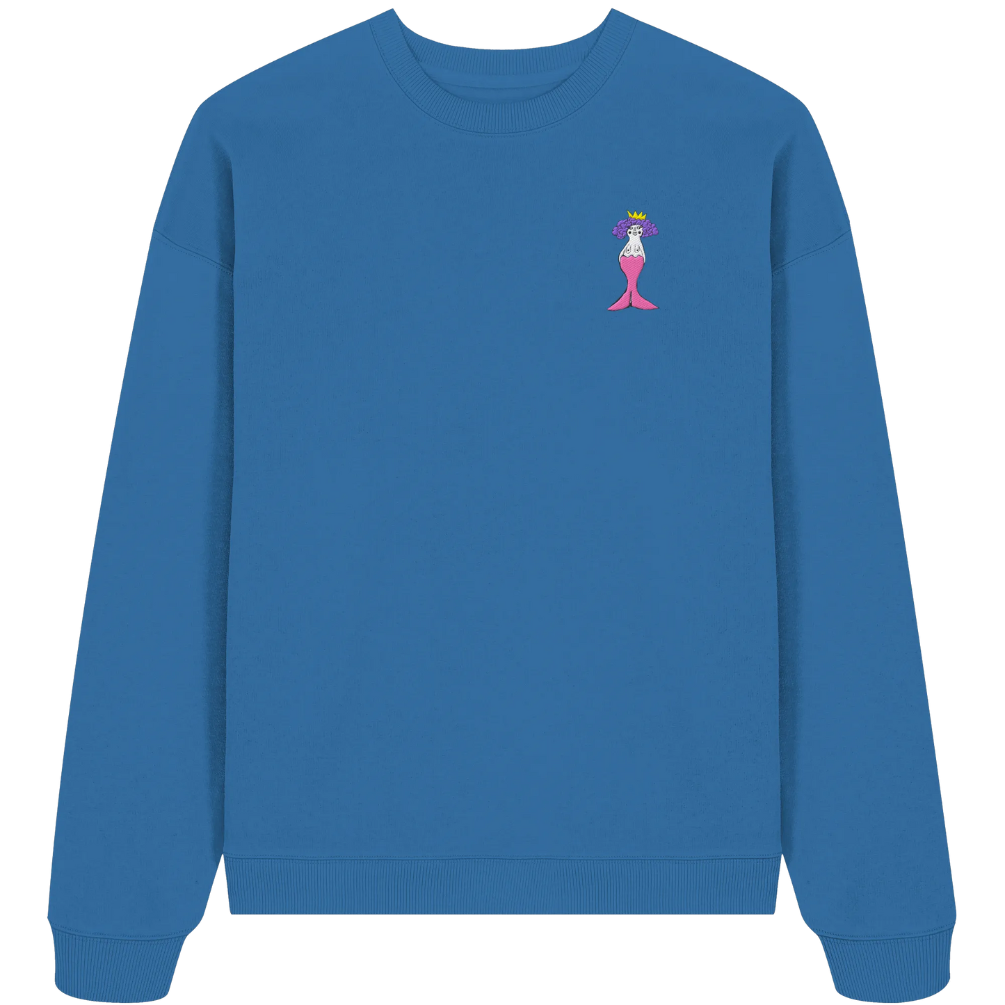 Mermaid Embroidered - Organic Oversize Sweatshirt