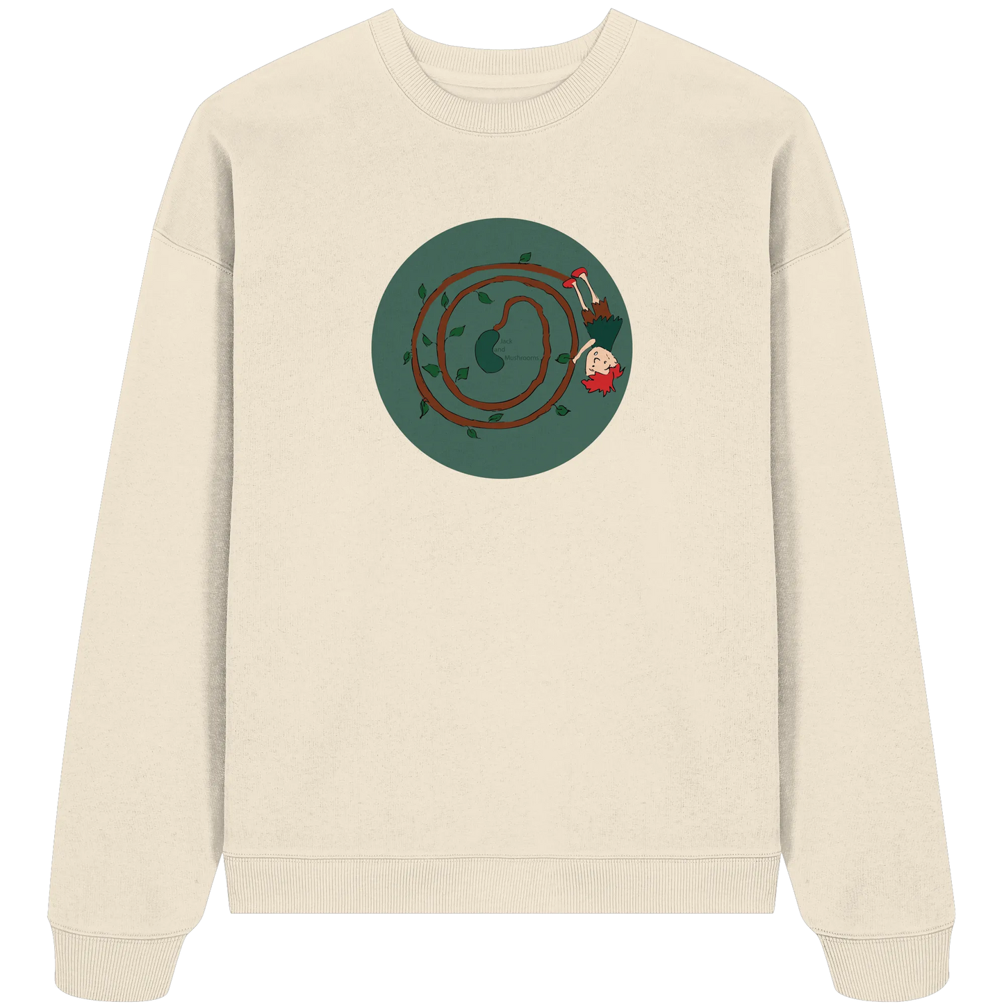 Jack and mushrooms - Organic Oversize Sweatshirt