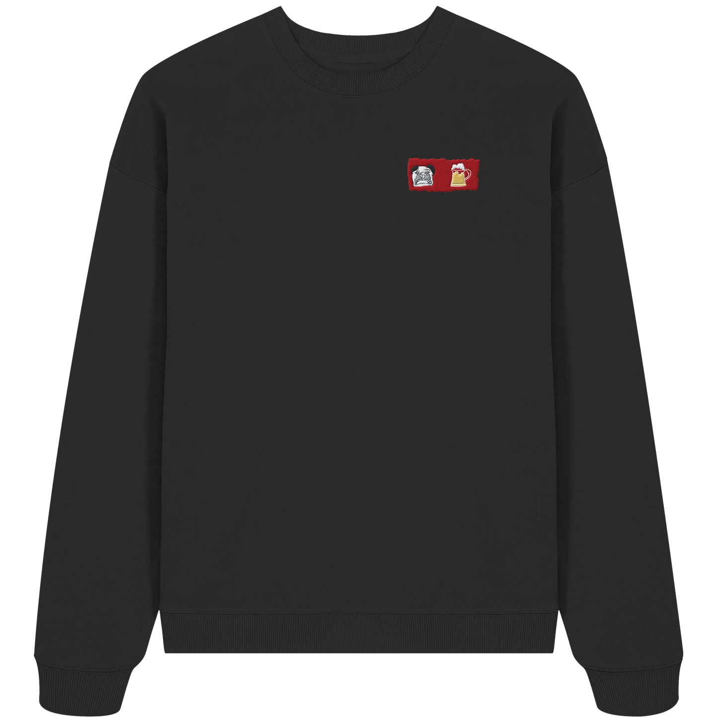 Bark and Brew Embroidery - Organic Oversize Sweatshirt (Stick)