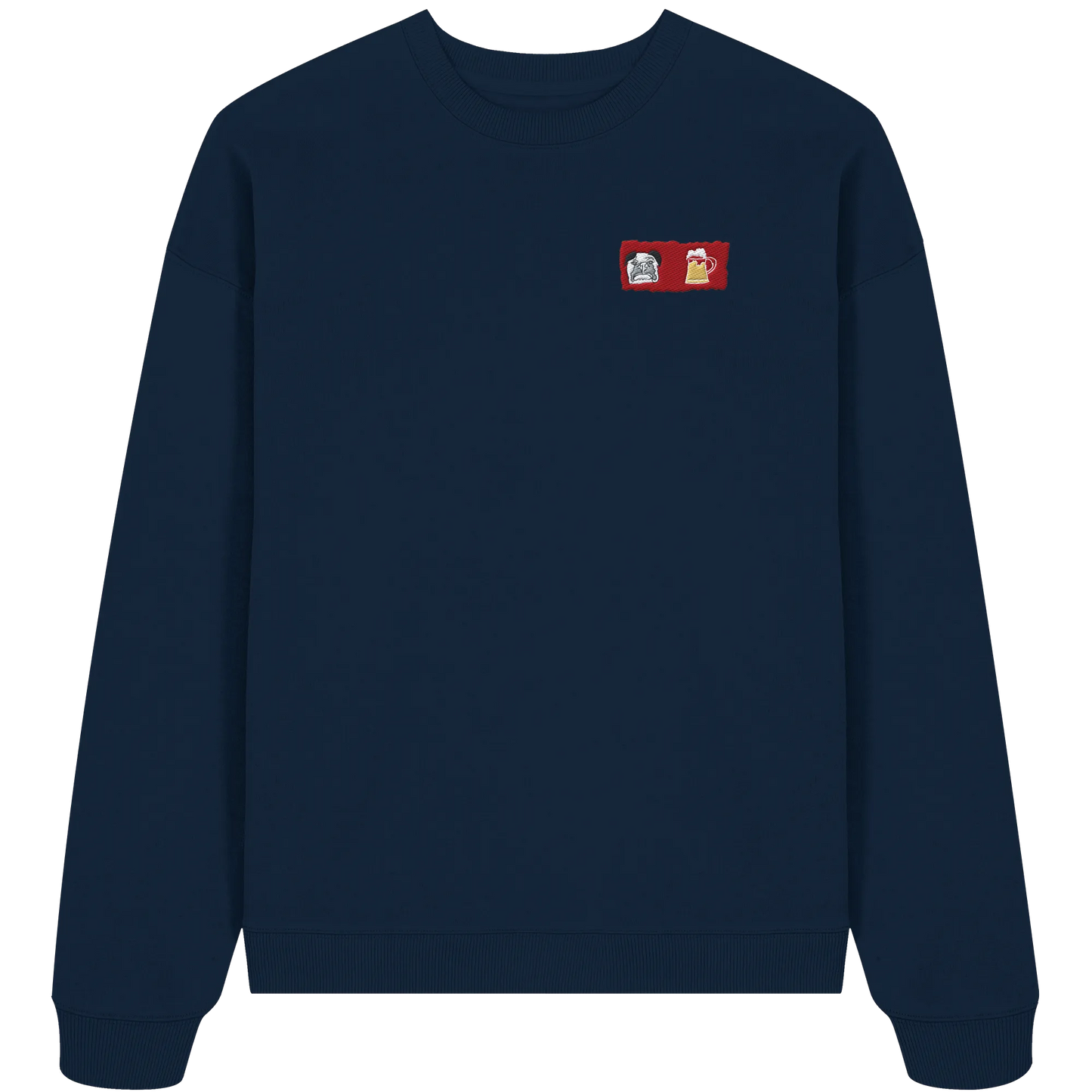Bark and Brew Embroidery - Organic Oversize Sweatshirt (Stick)