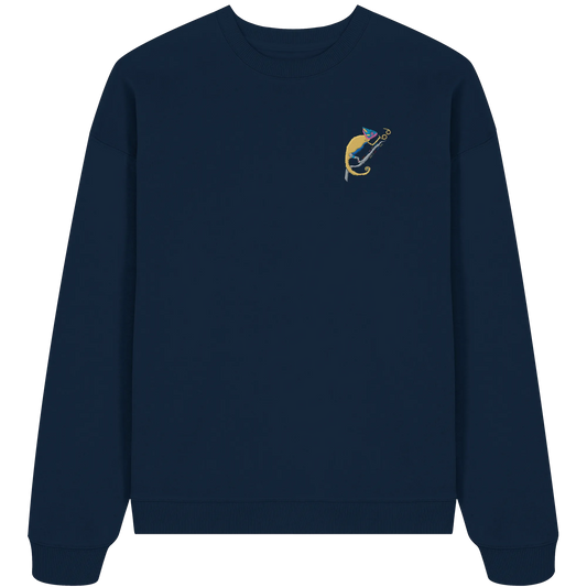 Don't call me Embroidery - Organic Oversize Sweatshirt (Stick)