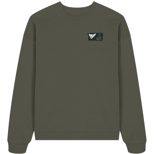 Aragh Sagi Embroidery - Organic Oversize Sweatshirt (Stick)