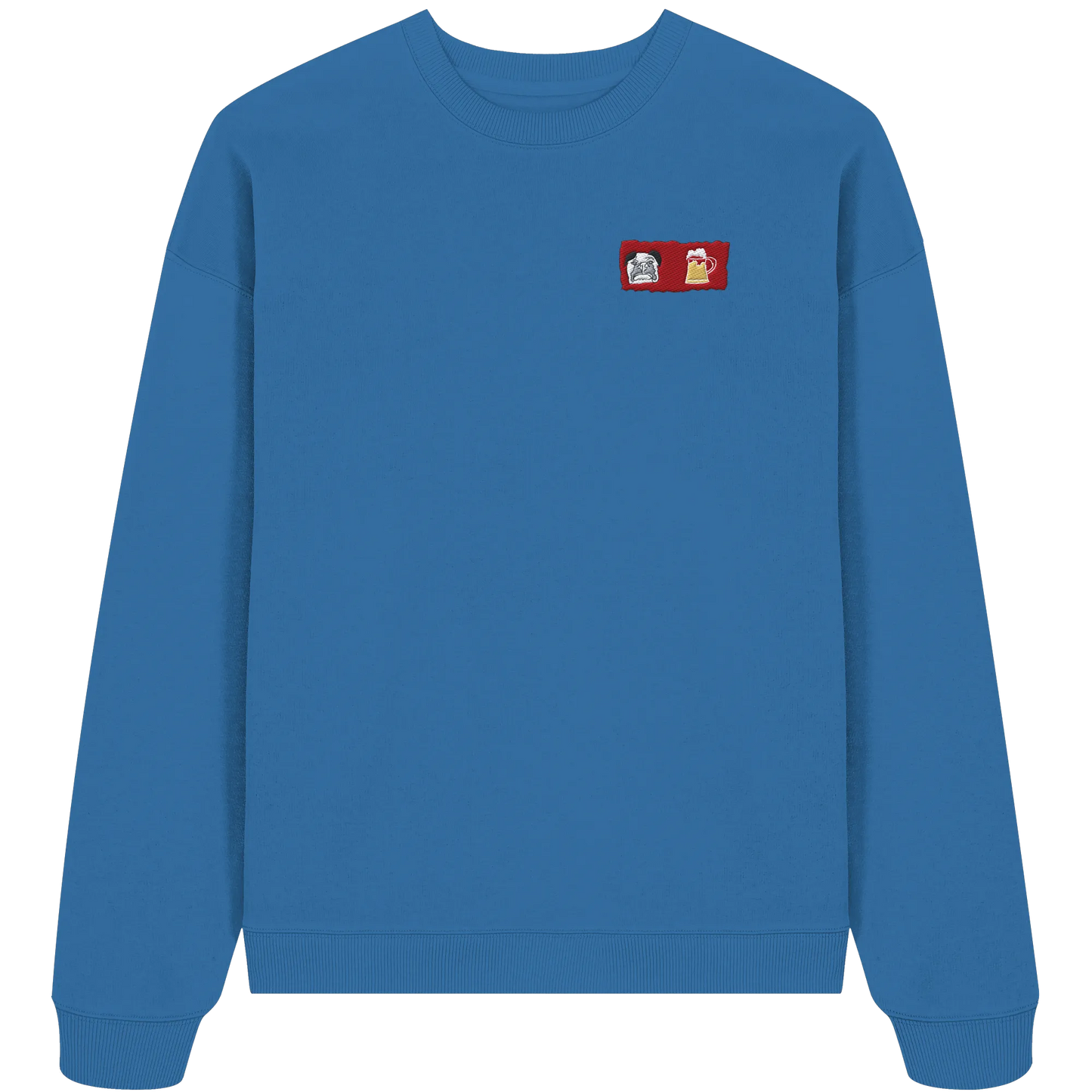 Bark and Brew Embroidery - Organic Oversize Sweatshirt (Stick)