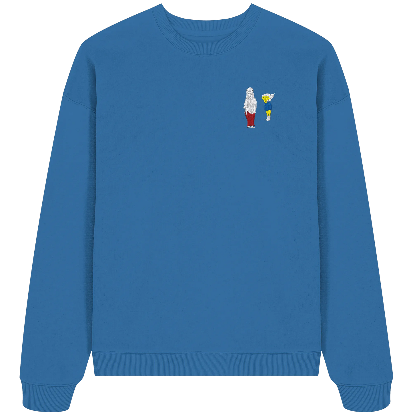 Darwin Embroidery - Organic Oversize Sweatshirt (Stick)