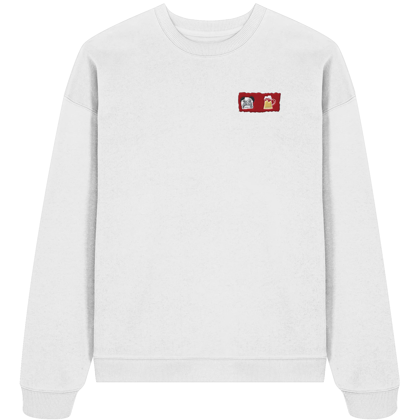 Bark and Brew Embroidery - Organic Oversize Sweatshirt (Stick)