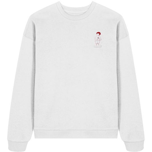 Connecting Embroidery - Organic Oversize Sweatshirt (Stick)