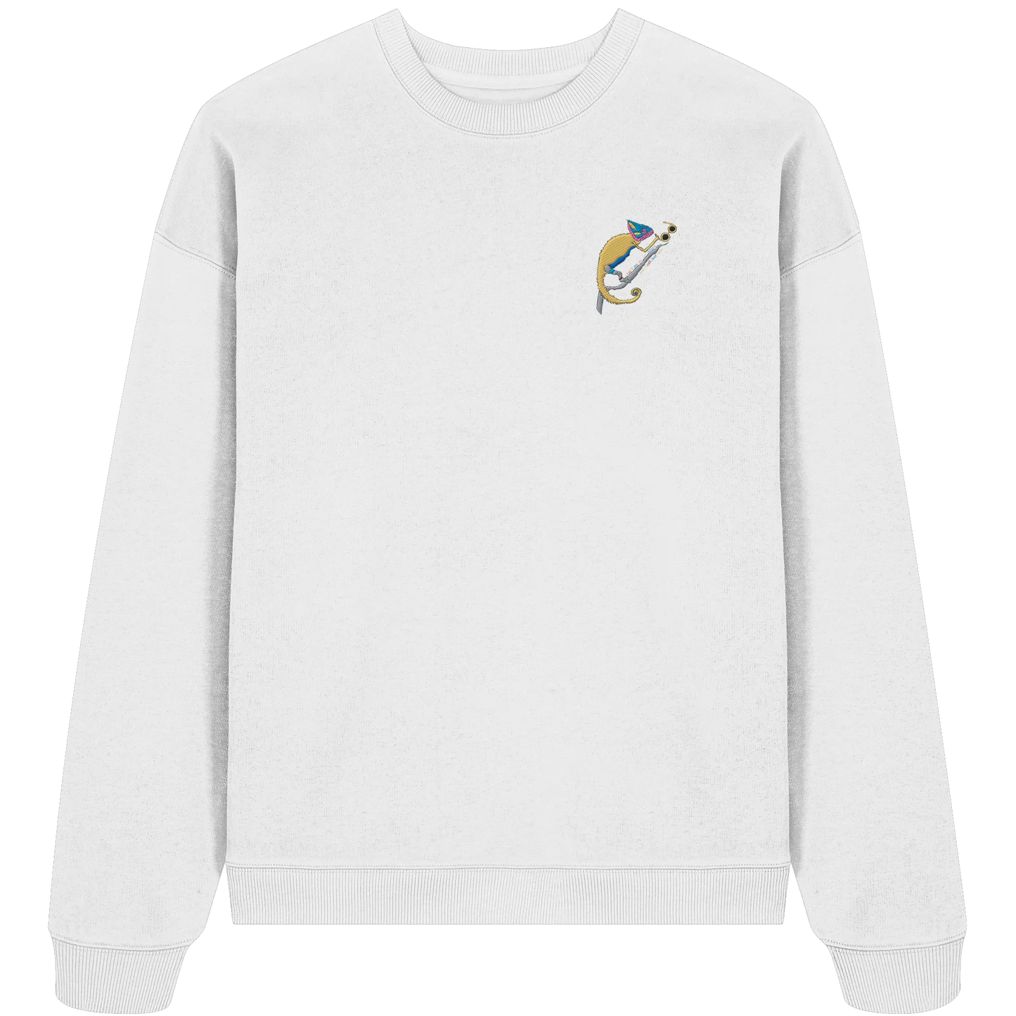 Don't call me Embroidery - Organic Oversize Sweatshirt (Stick)