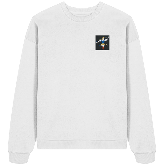 Hercules Embroidery - Organic Oversize Sweatshirt (Stick)