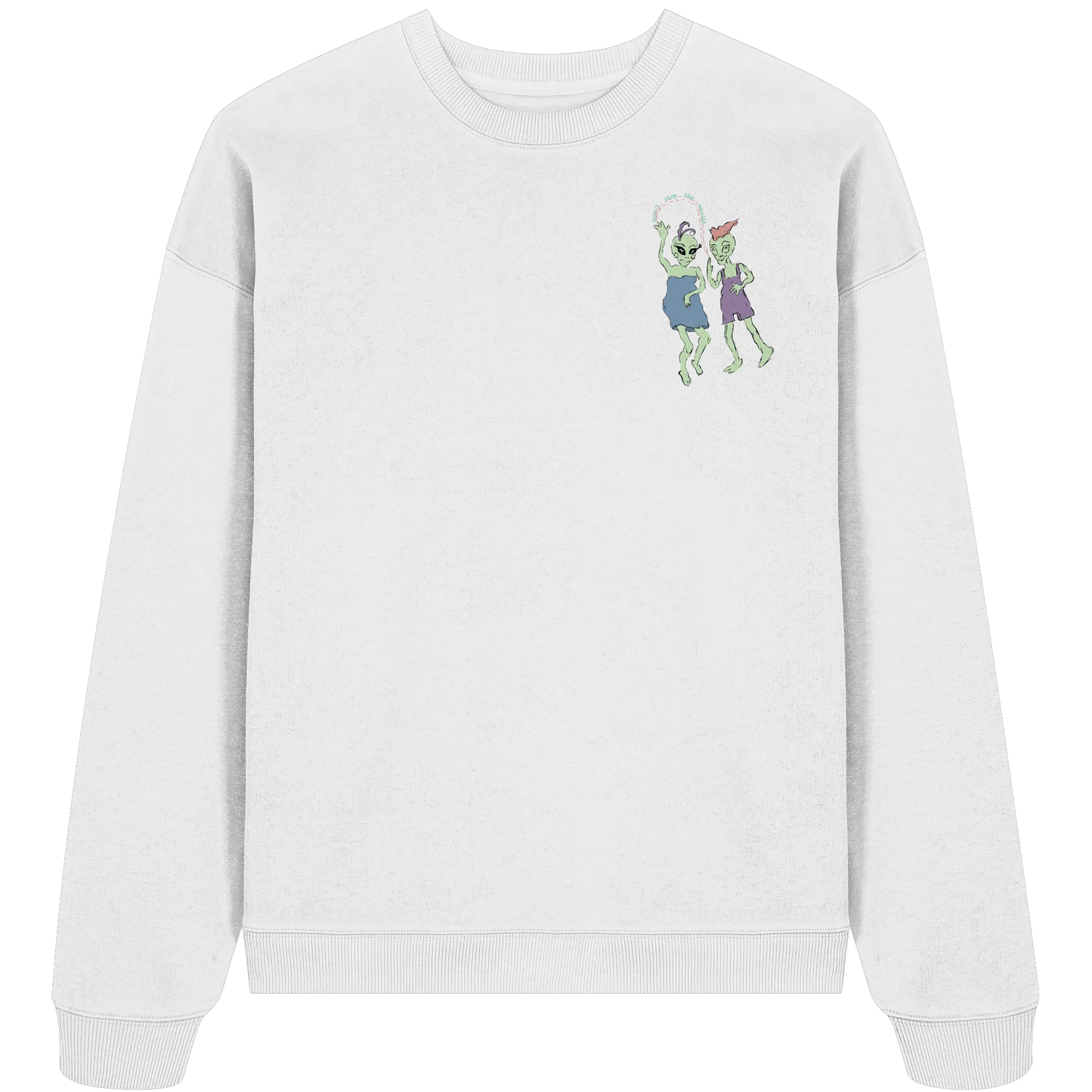 Dancing Aliens! - Organic Oversize Sweatshirt