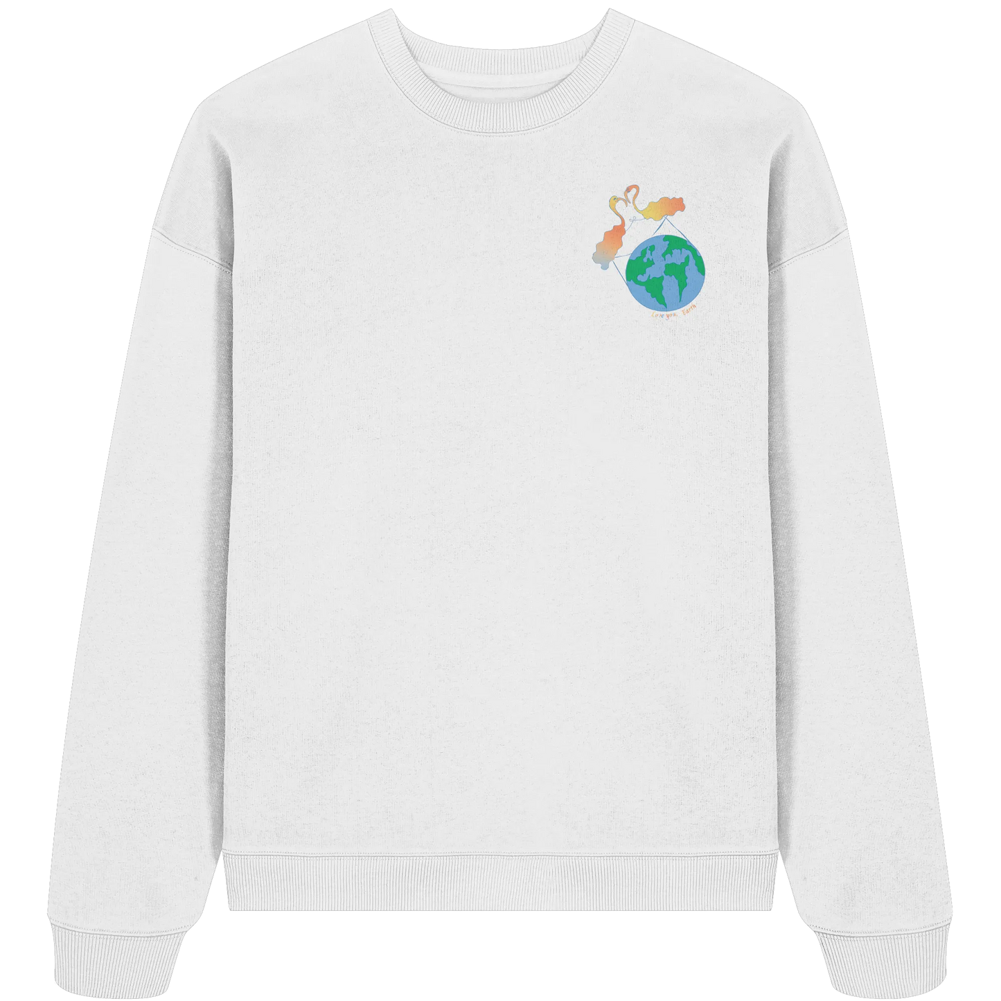 Love you Earth! - Organic Oversize Sweatshirt