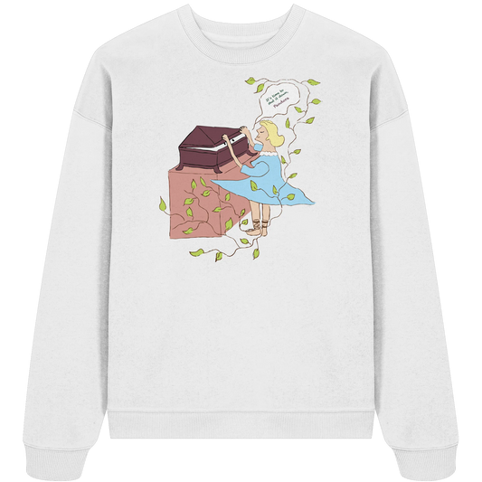 it's time to shut it down pandora! - Organic Oversize Sweatshirt