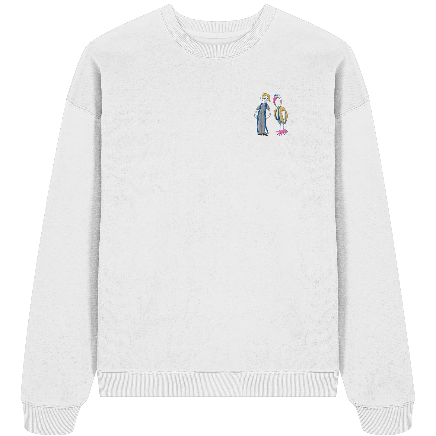 The Boy and the Heron Embroidered - Organic Oversize Sweatshirt