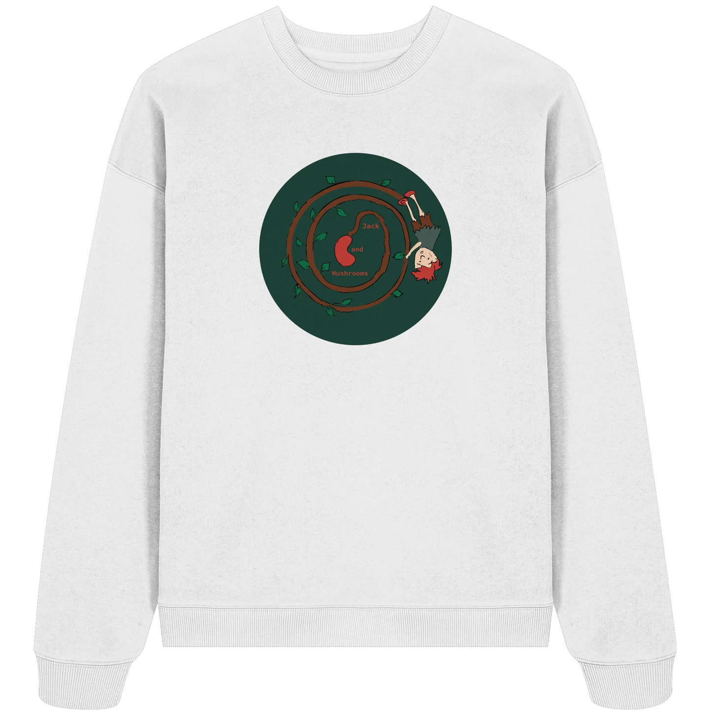 Jack and mushrooms! - Organic Oversize Sweatshirt