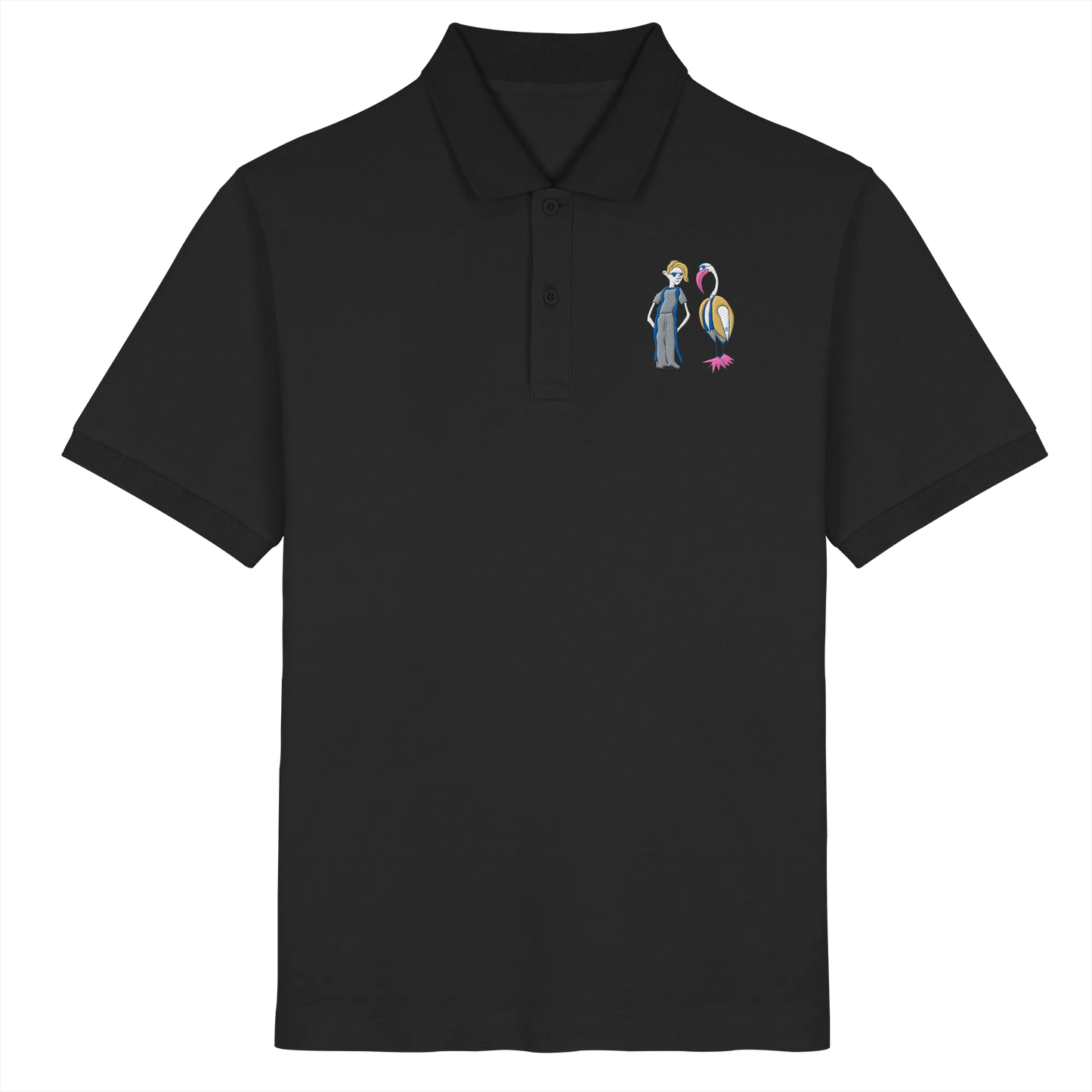 The Boy and the Heron Embroidered - Organic Poloshirt