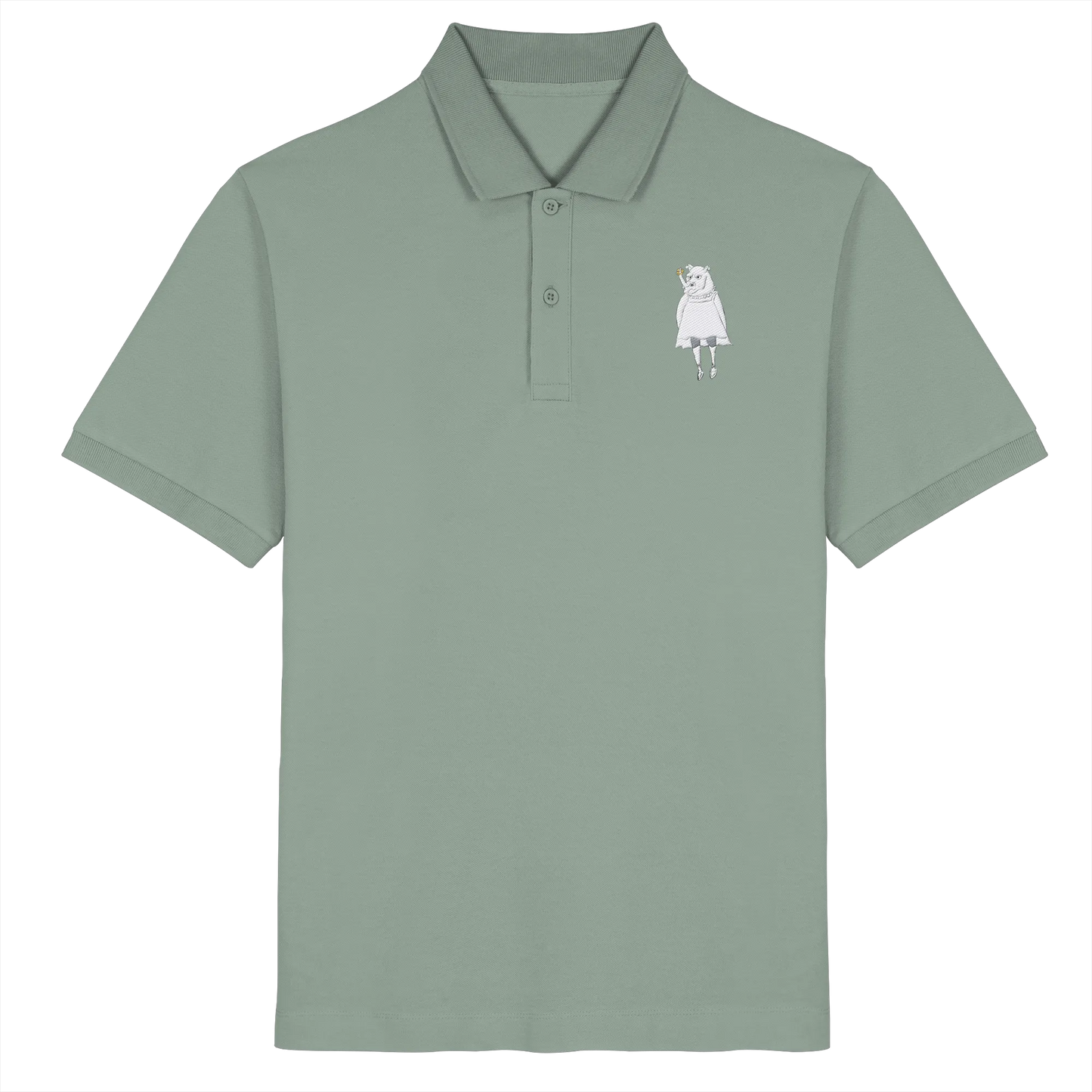 Rhino Embroidery - Organic Poloshirt (Stick)