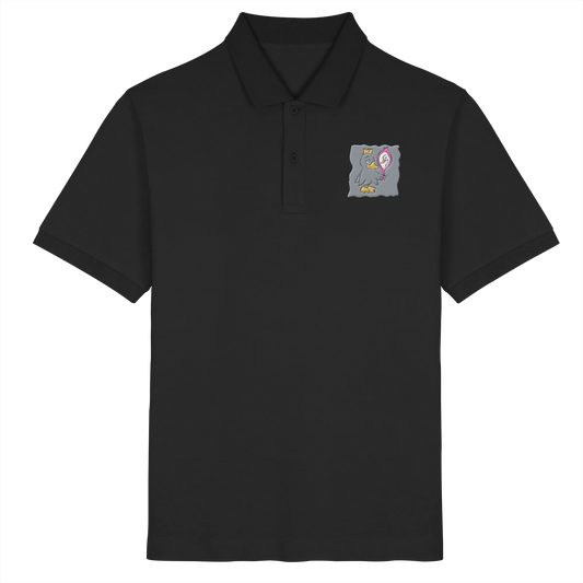 too Narcissist to care/ Embroidery - Organic Poloshirt (Stick)