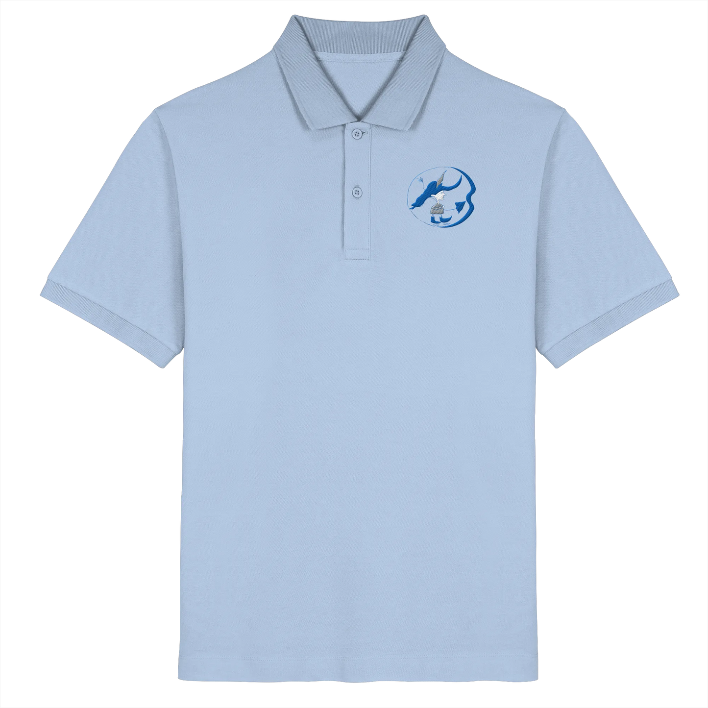 Inner Robin Embroidery - Organic Poloshirt (Stick)