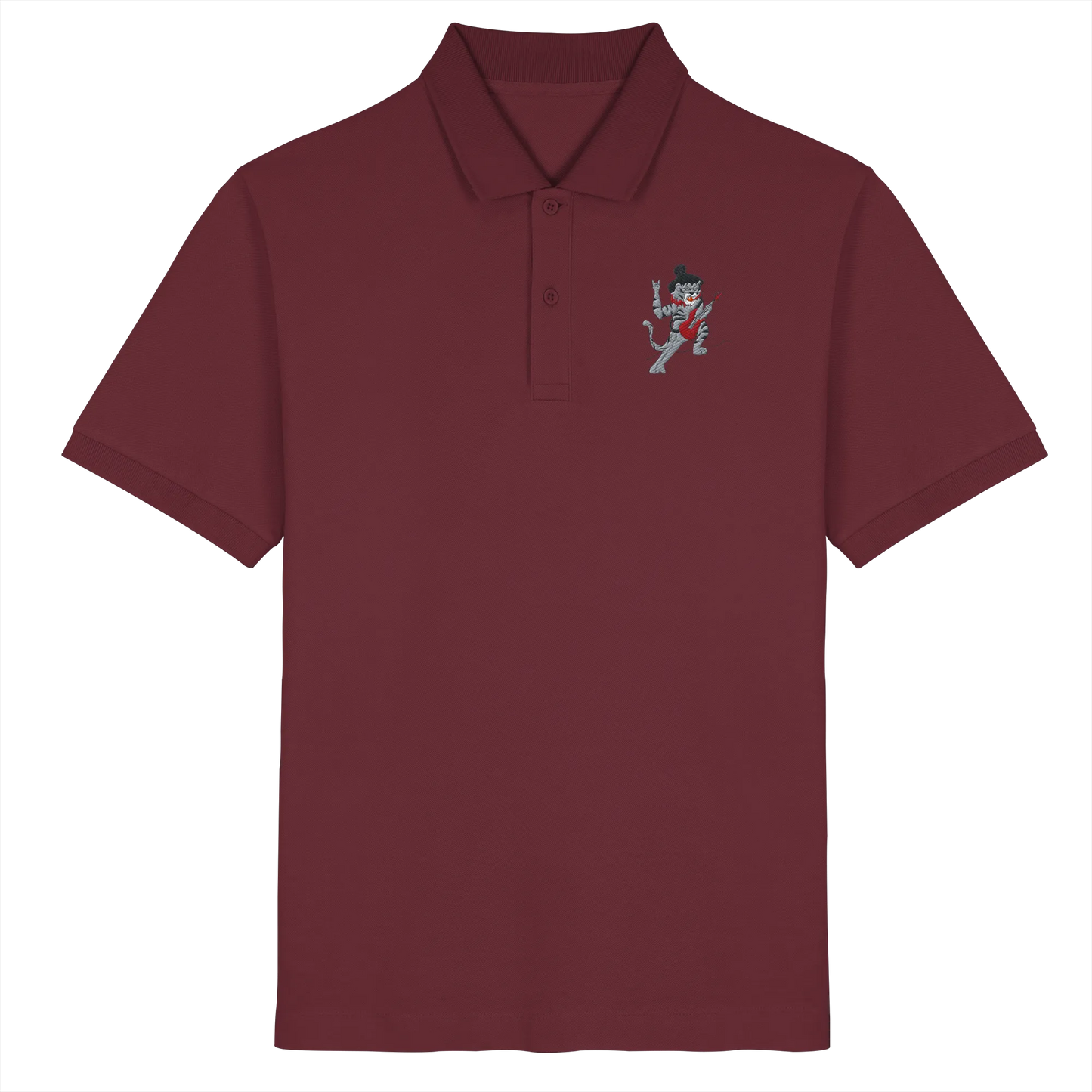 rockstar embroidery - Organic Poloshirt (Stick)