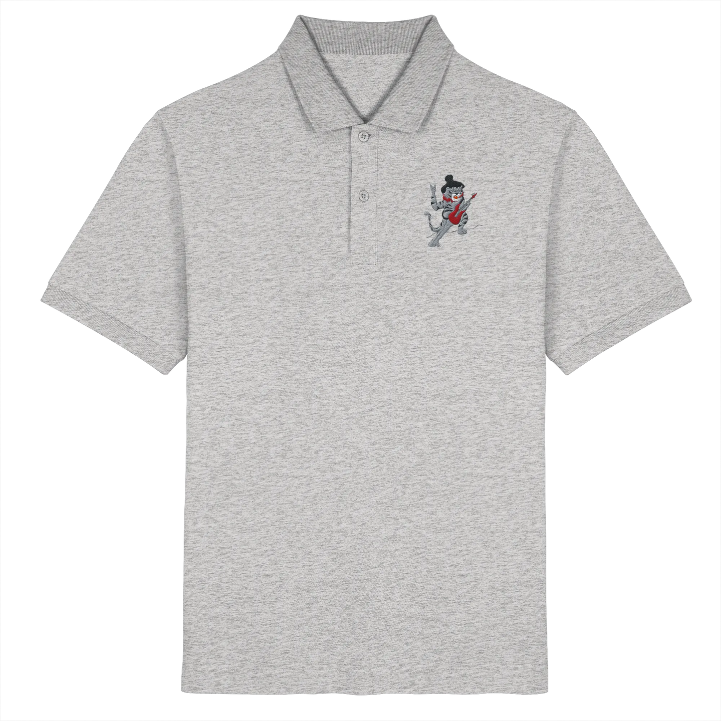 rockstar embroidery - Organic Poloshirt (Stick)