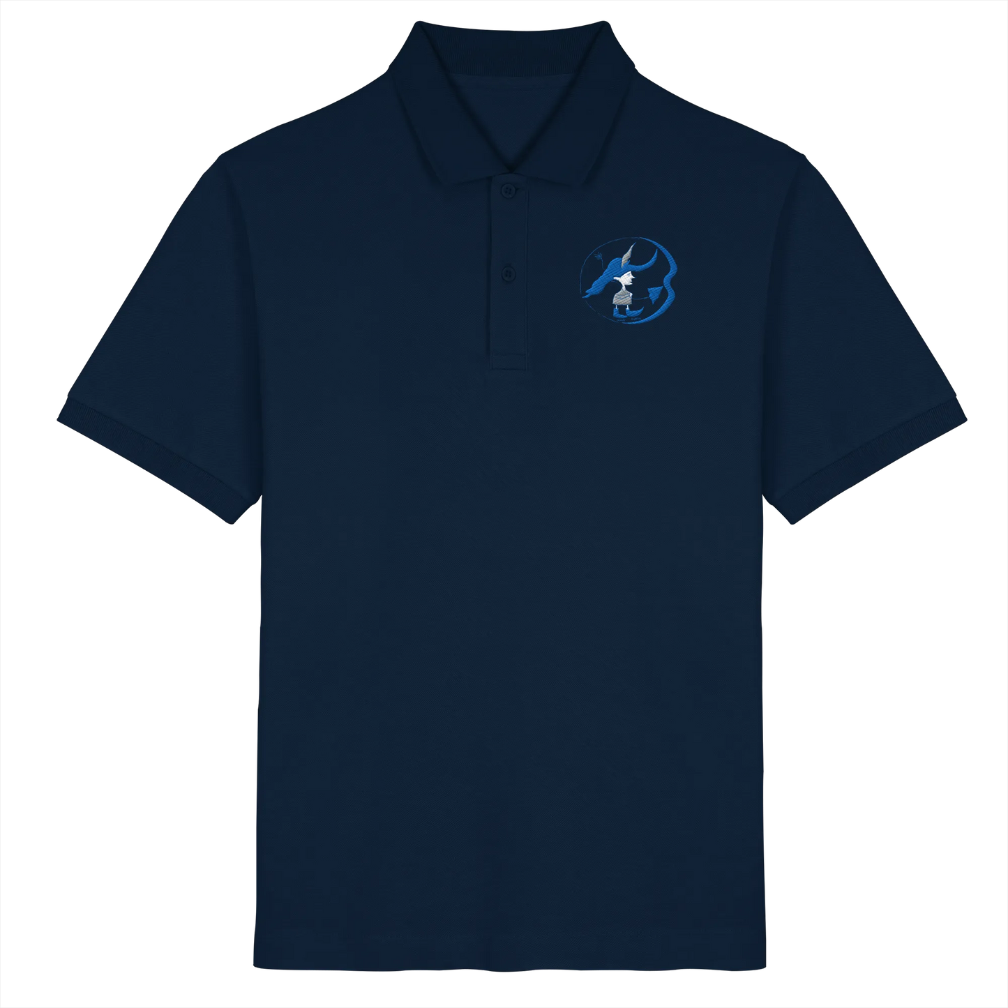Inner Robin Embroidery - Organic Poloshirt (Stick)