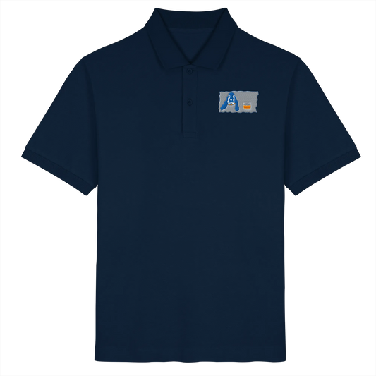 Scotch Dog embroidery - Organic Poloshirt (Stick)