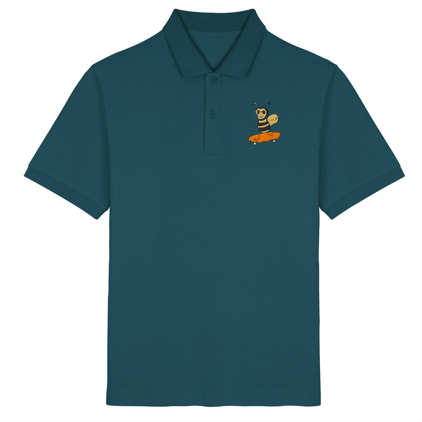 Rolling Bee - Organic Poloshirt (Stick)
