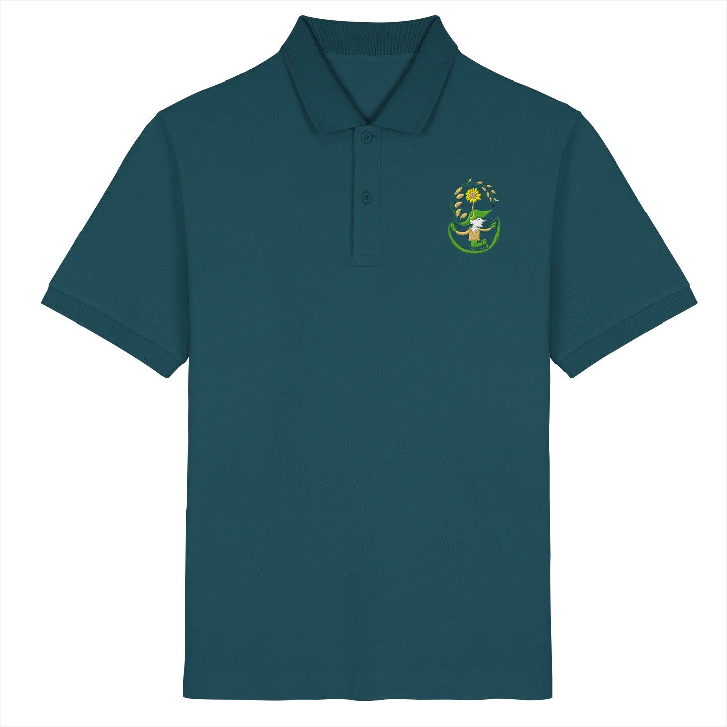 Hooded hope embroidery - Organic Poloshirt (Stick)