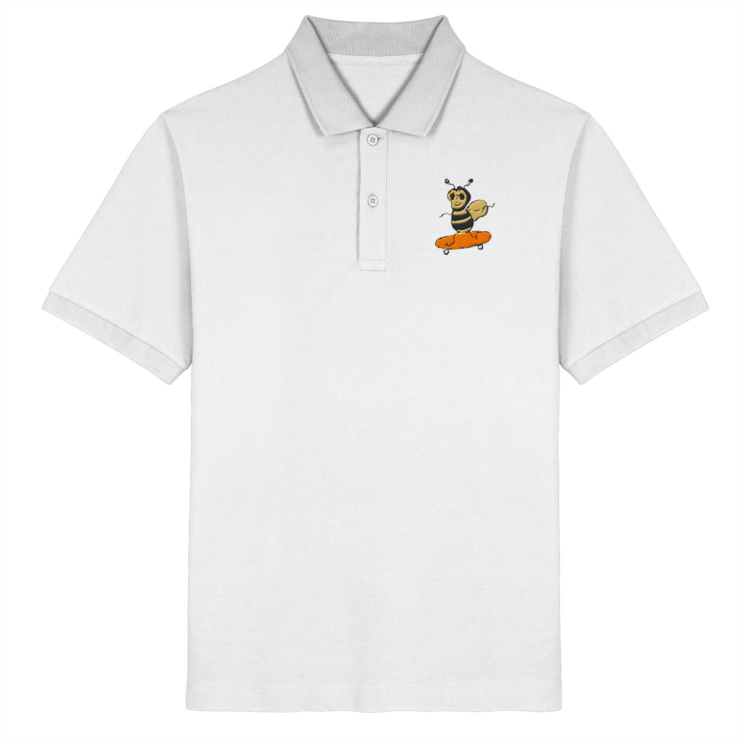Rolling Bee - Organic Poloshirt (Stick)