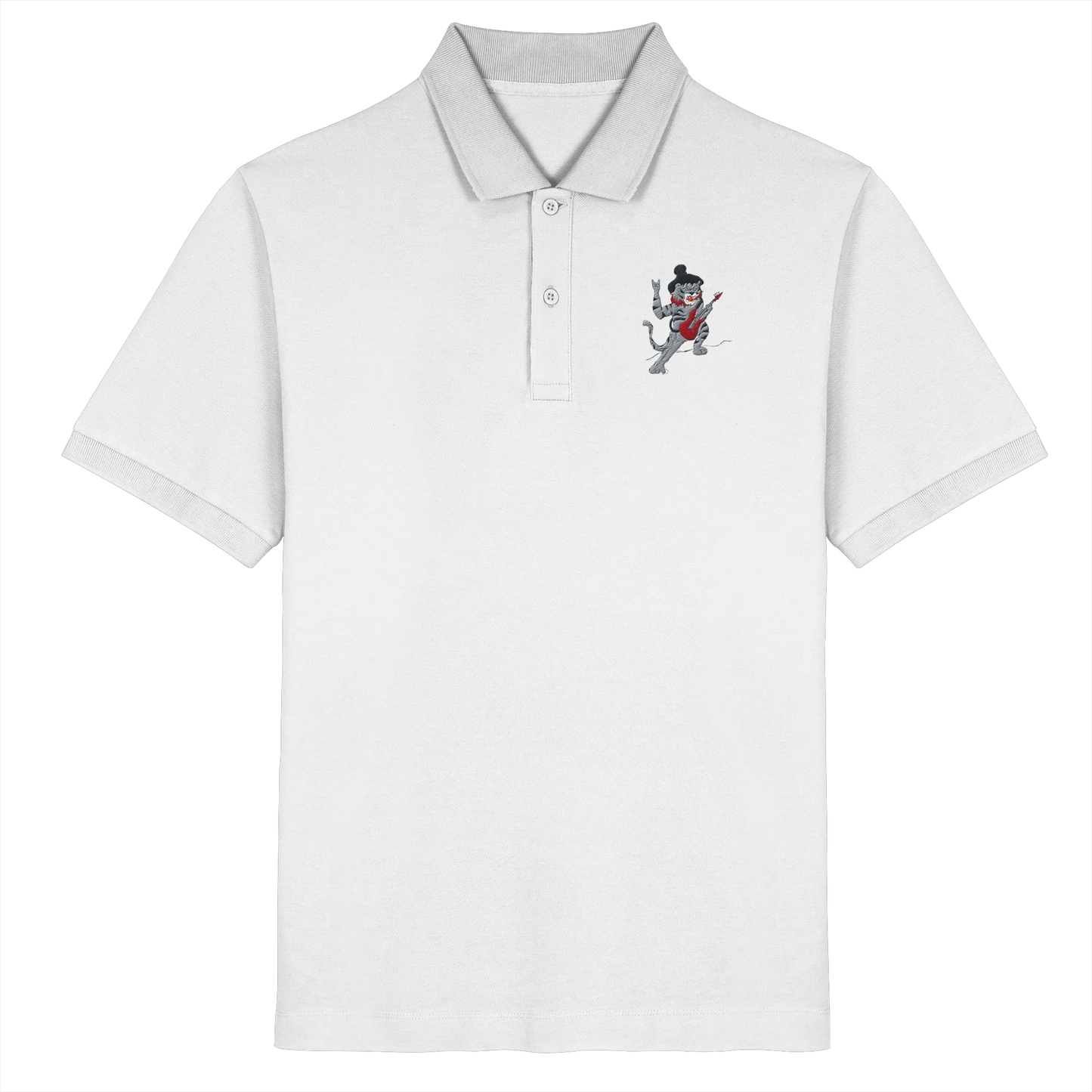 rockstar embroidery - Organic Poloshirt (Stick)