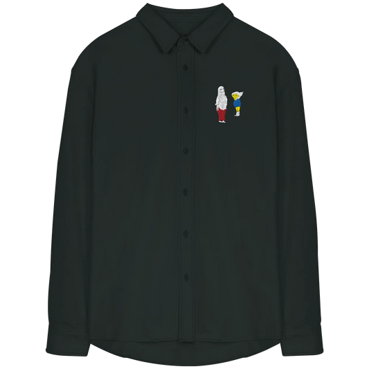 Darwin Embroidery - Organic Relaxed Button-Up Shirt