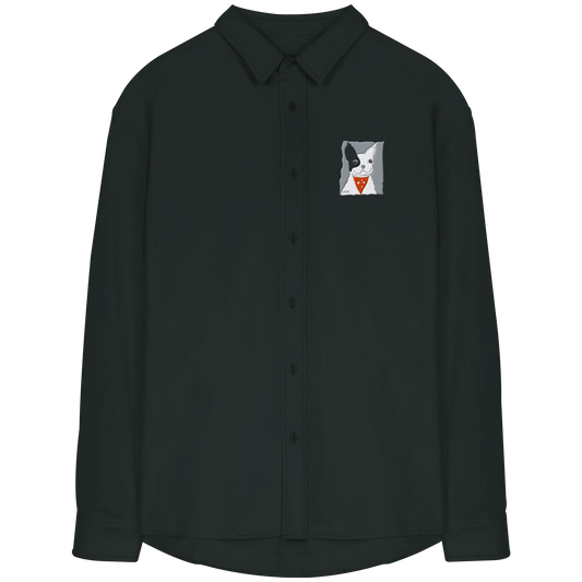 Diez Embroidery - Organic Relaxed Button-Up Shirt